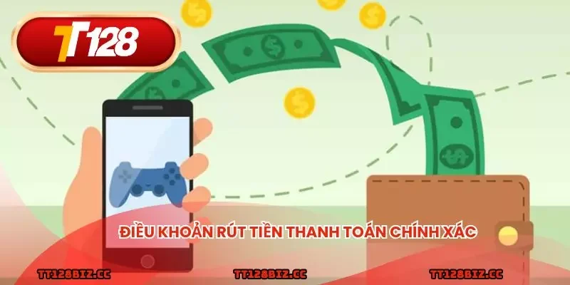Điều khoản rút tiền thanh toán chính xác
